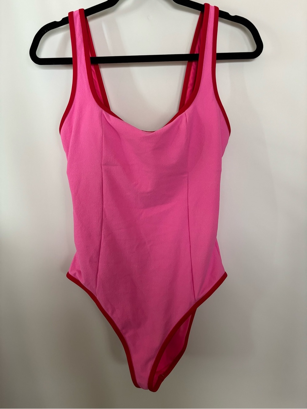 Beach Riot Caia One-Piece Swimsuit in Electric Pink Size L